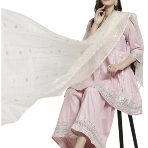 Women’s Organza Off White with Gold Weaving Banarasi Dupatta – 2