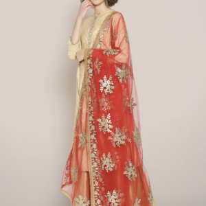 Gotta Patti Embroidered Net Dupatta