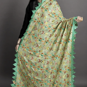 Multicolor Phulkari Punjabi Dupatta