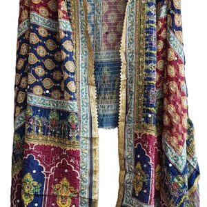 Fancy Digital Printed Chinnon Mirror Work Dupatta Scarves