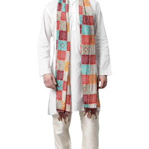 Cotton Woven Printed Dupatta for Men