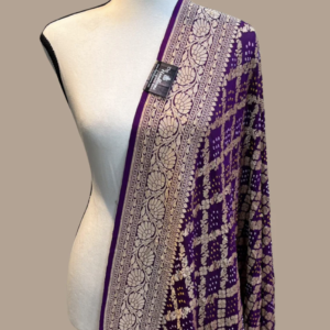 Georgette Banarasi Bandhej Handloom Marwadi Dupatta