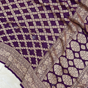 Georgette Banarasi Bandhej Handloom Marwadi Dupatta