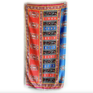 Digital Printed Chinnon Dupatta with Mirror Work